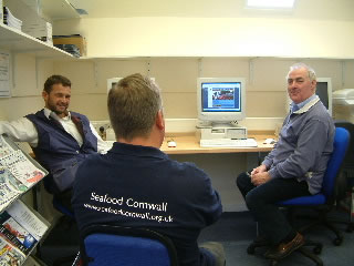 Robert George at the Cornwall Fisheries Research Centre